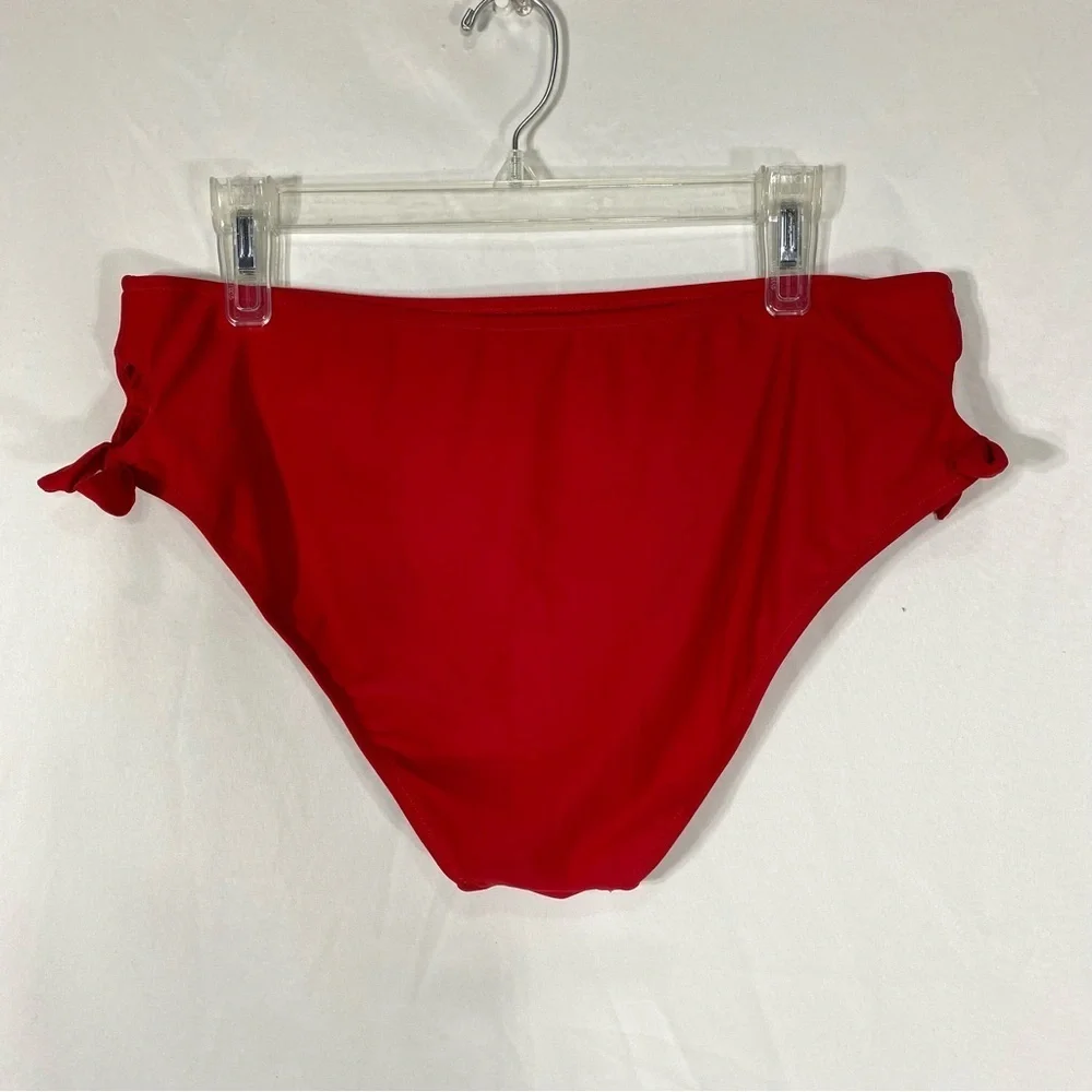 SHEKINI Halter Bandeau Bikini High Waisted Side Cutout Bottom Swimsuit